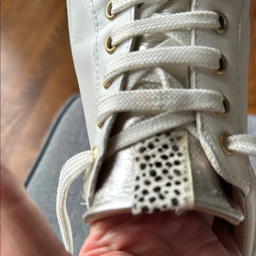 Mint Velvet Women's White Leather Sneakers - Picture 14 of 14
